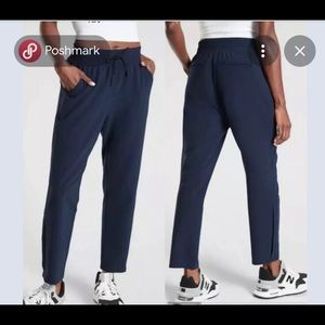 NWT Athleta Metropolis straight leg pants navy size 0